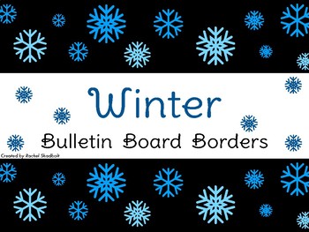 Bulletin Board Borders Trim 21’ Winter Snowflake Colors Decor 15 Count Teacher 
