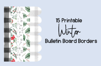Preview of Winter Bulletin Board Borders