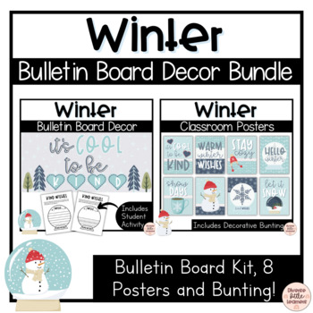 Hello Winter! Bulletin Board Kit, Winter Classroom Decor