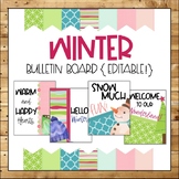 Winter Bulletin Board {EDITABLE!}