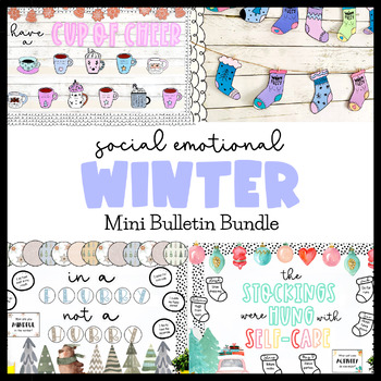 Preview of Winter Bulletin Board Ideas | Counseling Bulletin Boards for SEL