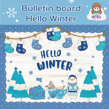 Preview of Winter Bulletin Board Kit :Bulletin board Door Decor