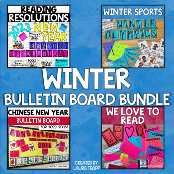 Preview of Winter Bulletin Board Kits BUNDLE | Library Bulletin Boards