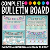 Winter Bulletin Board Kits Bundle 4 Kits with Snowflakes C