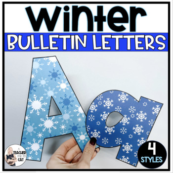 Winter Bulletin Board Letters