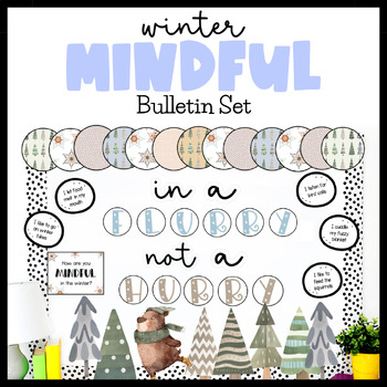 Preview of Winter Bulletin Board | Mindfulness Activities | Counseling SEL Office Decor