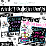 Winter Bulletin Board Mini Bundle | EDITABLE Penguin Cut-O