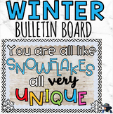 Winter Bulletin Board Snowflakes