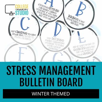 Preview of Winter Bulletin Board | Stress Management