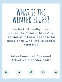 Preview of Winter Bulletin Board (Winter Blues)