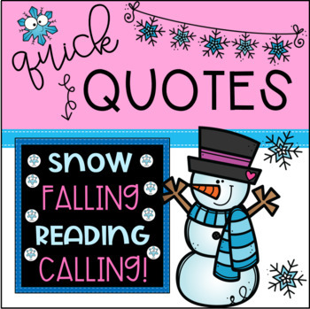 Preview of Reading Bulletin Board | Winter Door Decor | EDITABLE Snowflake Cut-Outs