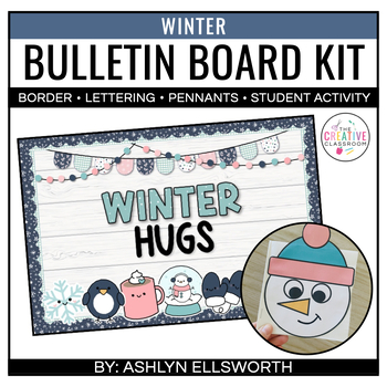 Preview of Winter Bulletin Board and Student Writing Paperbag Book Activity