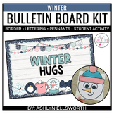 Winter Bulletin Board and Student Writing Paperbag Book Activity