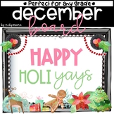 Winter Bulletin Board or Door Decor | December bulletin bo