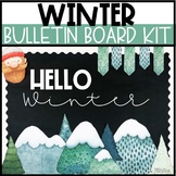 Winter Bulletin Board or Door Kit - Winter Wonderland Theme