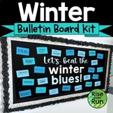 Winter Bulletin Board with Self Care, SEL, and Mental Health