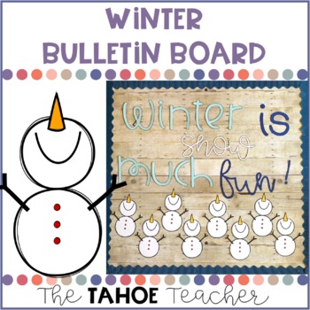 Preview of Winter Bulletin Board with Writing Prompt