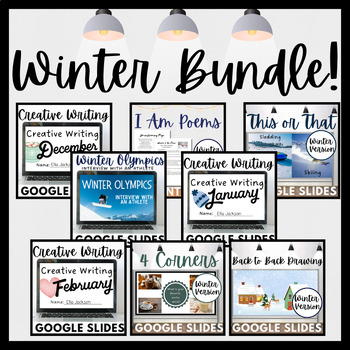 Preview of Winter Bundle! 13 Creative Writing Activities and Team Builders!