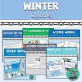 Winter Bundle: Speech therapy games, activities, Boom card