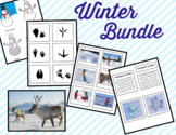 Winter Bundle • Three Part Cards • Flash Cards • Montessor
