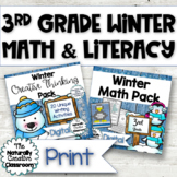 Winter Math & Writing Activities for 3rd Grade | PRINT