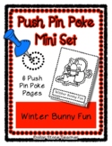 Winter Bunny Fun - Push Pin Poke Printables - 6 Pictures &