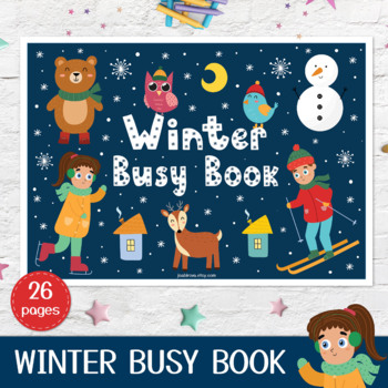 winter busy book toddler busy book printable quiet book pdf learning binder