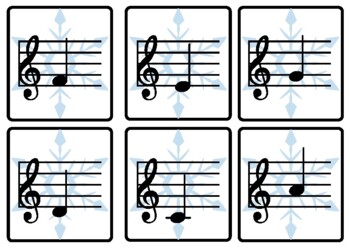 Preview of Winter C Major Position Flashcards