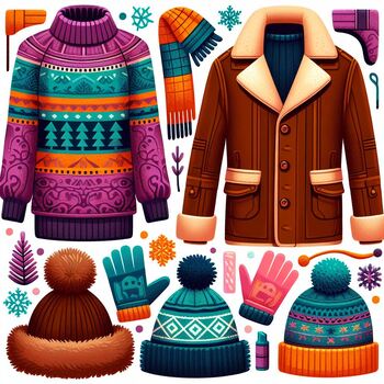 Winter Clothing Clip Art