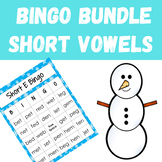 Winter CVC Bingo Short Vowels Bundle