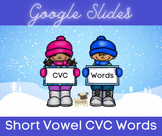 Winter CVC Short Vowel Words, A E I O U, Phonics Reading G