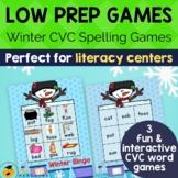Winter CVC Words Games for Reading and Spelling | CVC Bing