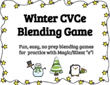 Winter CVCe Blending Phonics Game