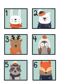 Preview of Winter Calendar Numbers