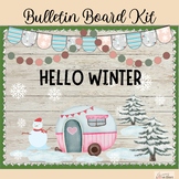 Winter Caravan - January Bulletin Board Kit or Door Decora