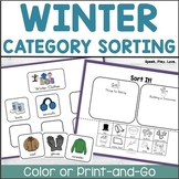 Winter Categories Speech Therapy Activities - Category Sor