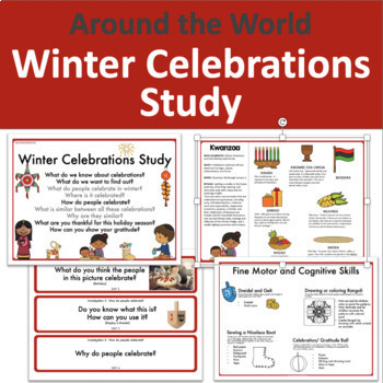 Preview of Winter Celebrations Around the World (Created after Creative Curriculum concept)