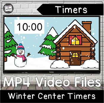Preview of Winter Center Countdown Timers with Clean Up Digital Video Files