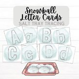 Winter Centers- Snowball Tracing Cards for Salt Tray, Wint