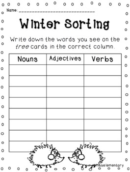 Winter Centers - Winter Themed Literacy Activities by Miss Elementary