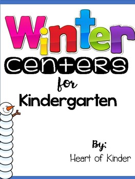 Winter Centers for Kindergarten