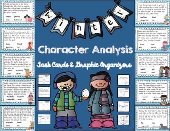 Preview of Character Analysis Stories and Graphic Organizers: Winter Edition