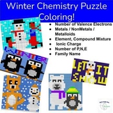 Winter Chemistry Puzzles - Coloring Activities - Great for