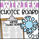 Winter Choice Board - Morning Work or Early Finisher Activities