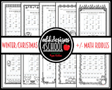 Winter/Christmas Addition & Subtraction Riddles