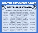 Winter & Christmas Art Choice Board - Creative Activities 