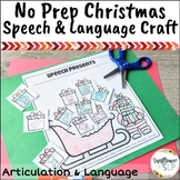 Winter Christmas Articulation and Language Craft for Speec