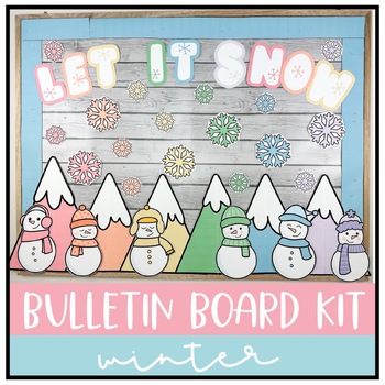 Preview of Winter Bulletin Board Kit | January Classroom Decor