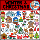 Winter & Christmas Clip Art Bundle {Clip Guy Graphics ClipArt}