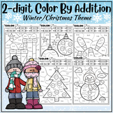 Winter/Christmas Color by Addition (to 20)